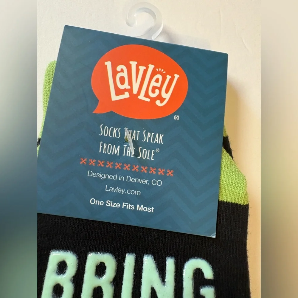Black and Green Women's novelty grip Socks
